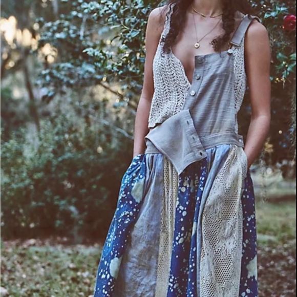 Free People Love Tattered Skirtall Size 10 - Picture 4 of 9